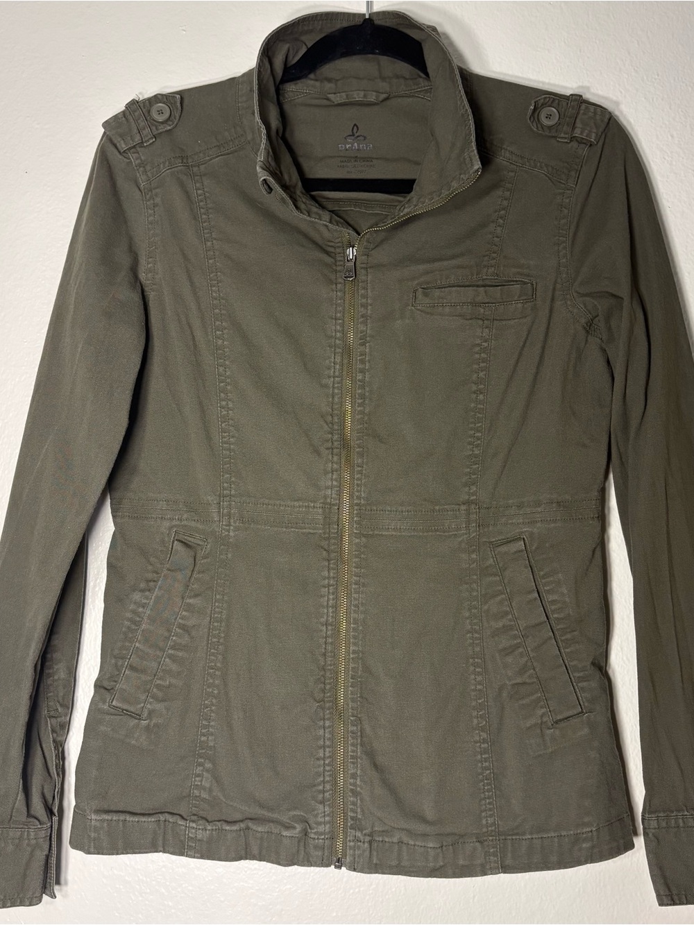 Olive Green Women's Utility Zip Jacket by PrAna